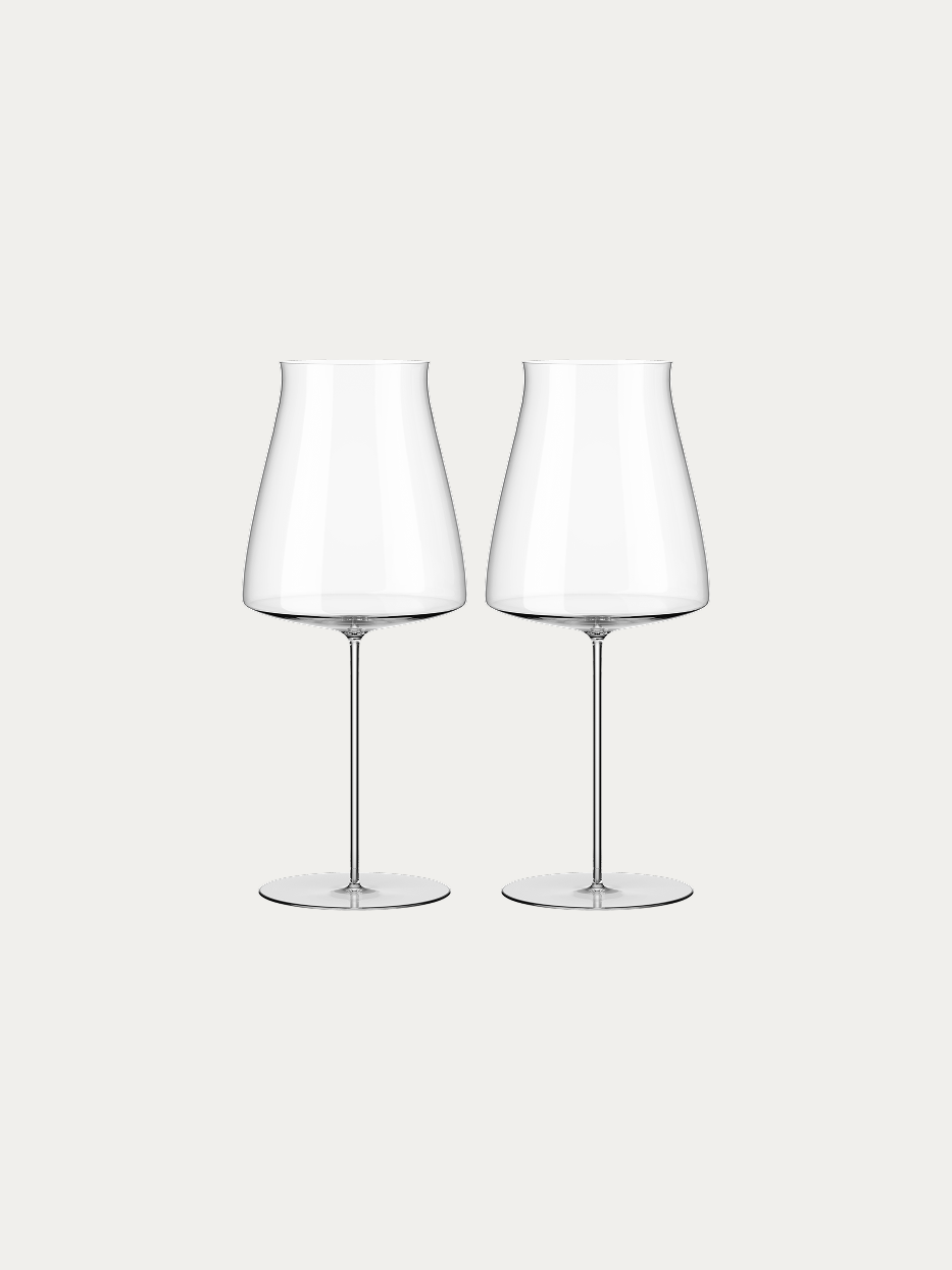 RESONG HOME 1833 Wine Glass #01 (Pair), slim shadow large bowl crystal red wine goblet set of 2, ultra-thin stem elegant glass for red wine aeration tasting