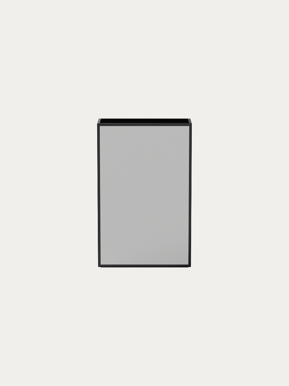OPTICAL ART Cubic Vase